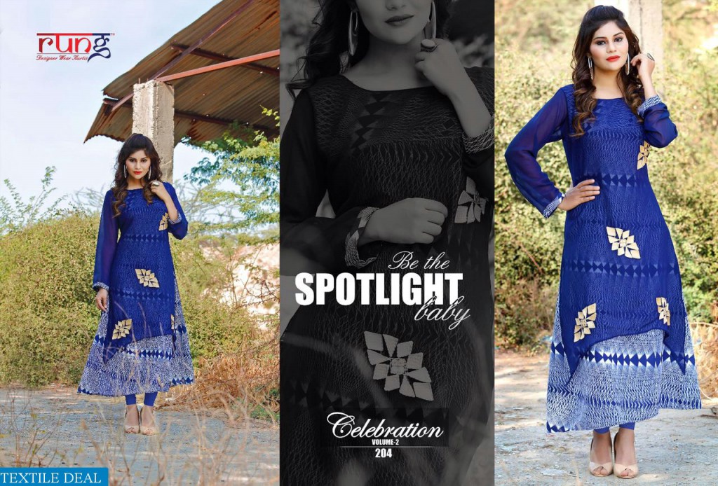 Rung Celebration vol-2 Wholesale readymade Tunics collection